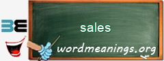 WordMeaning blackboard for sales